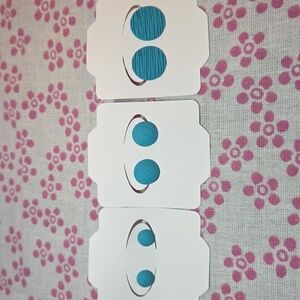 Turquoise Round Earrings